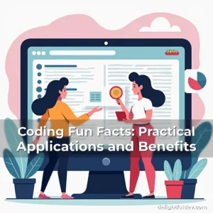 Artistic representation for Coding Fun Facts: Practical Applications and Benefits