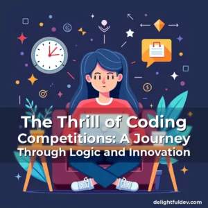Artistic representation for The Thrill of Coding Competitions: A Journey Through Logic and Innovation
