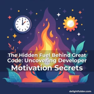 Artistic representation for The Hidden Fuel Behind Great Code: Uncovering Developer Motivation Secrets