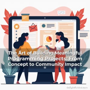 Artistic representation for The Art of Building Meaningful Programming Projects: From Concept to Community Impact